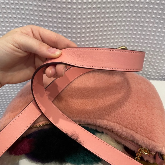 Like New Coach Pink Mira Shearling Crossbody Bag 🩷 - Picture 7 of 10